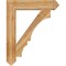 Ekena Millwork Balboa Arts & Crafts Rough Sawn Bracket, Western Red Cedar, 6"W x 34"D x 42"H BKT06X34X42BOA03RWR - alternate 3